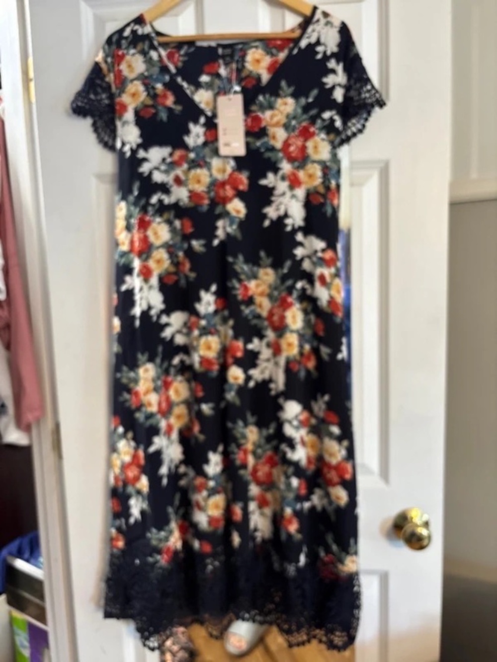 Floral Navy Dress